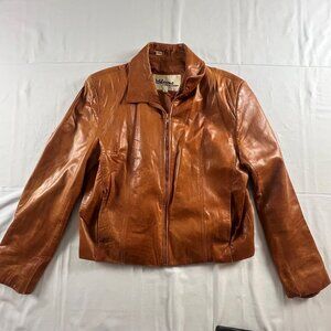 Vintage Wilsons Suede & Leather Brown Leather Jacke